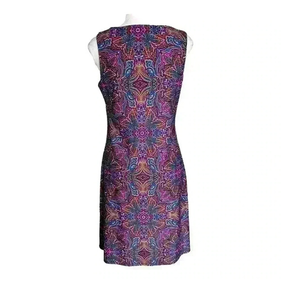JUDE CONNALLY Beth Dress  Sleeveless Multicolor Paisley Sheath  Women’s S - Picture 3 of 7